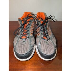 Fila Mens Running Shoes Grey Orange Black Athletic Sneakers 1SR20988-054 Size 13